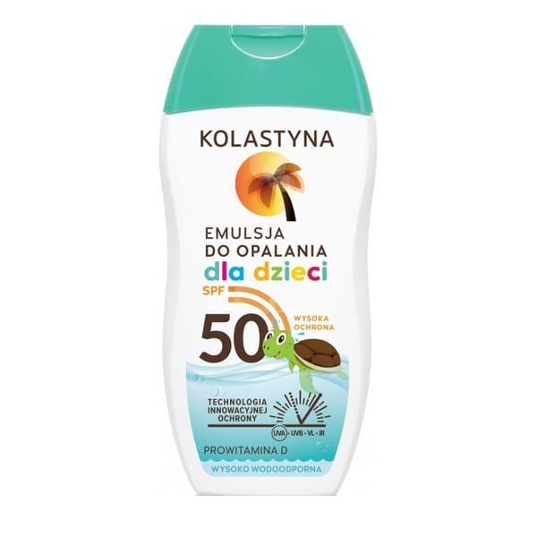 Opalanie, emulsja wodoodporna do opalania dla dzieci, SPF50