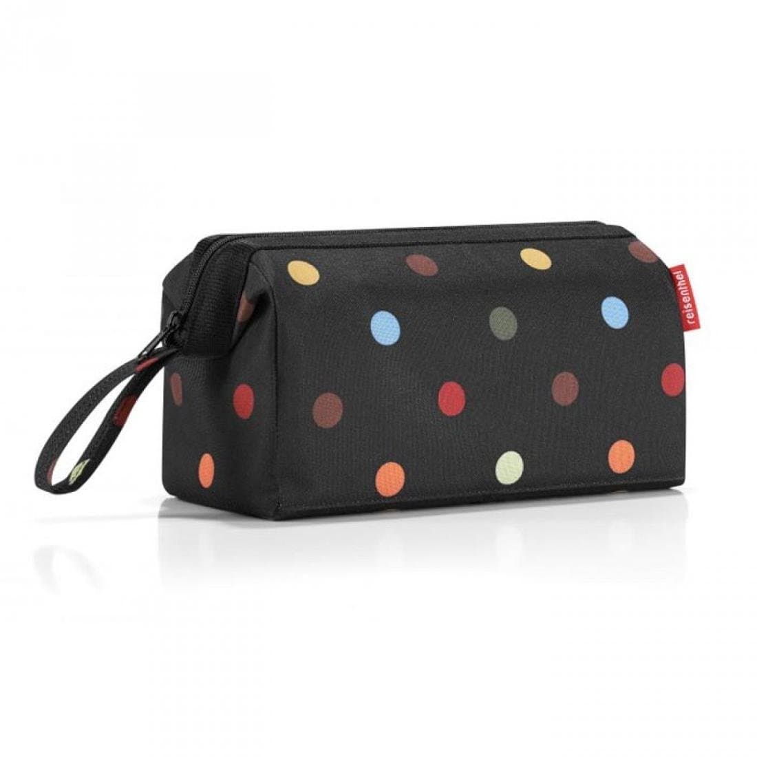 Kosmetyczka podróżna REISENTHEL Dots, czarna, 18,5cm