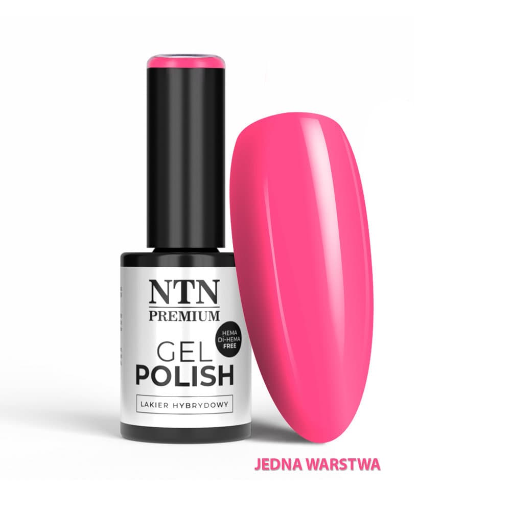 Delight Sorbet lakier hybrydowy nr 151 – mocny neonowy róż, bez HEMA/Di-HEMA