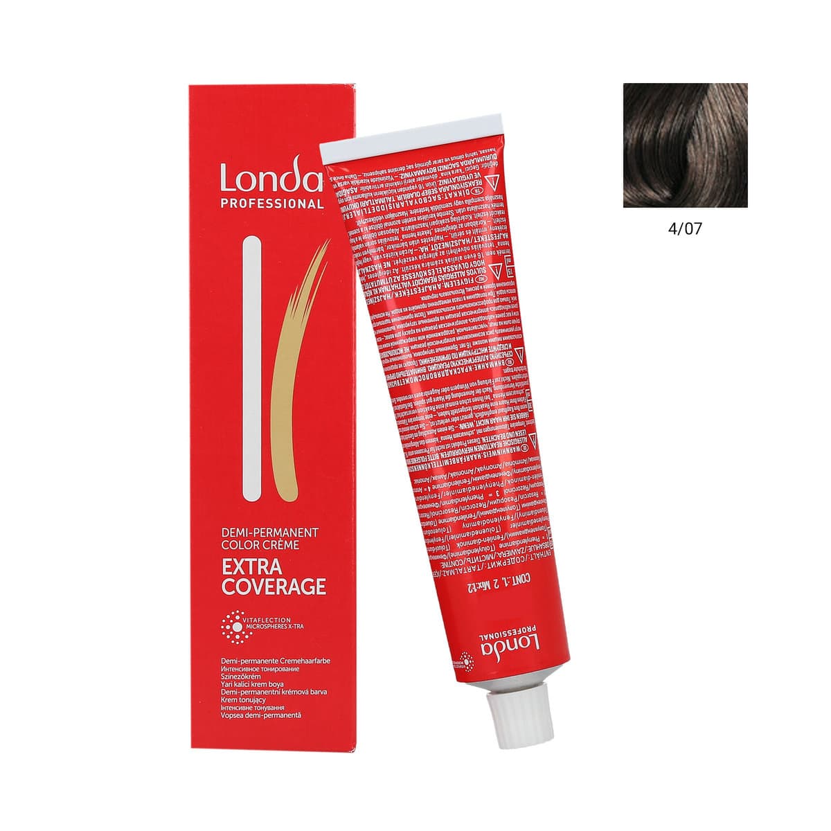 Demi-Permanent Extra Coverage demi-permanentny krem koloryzujący — 4/07