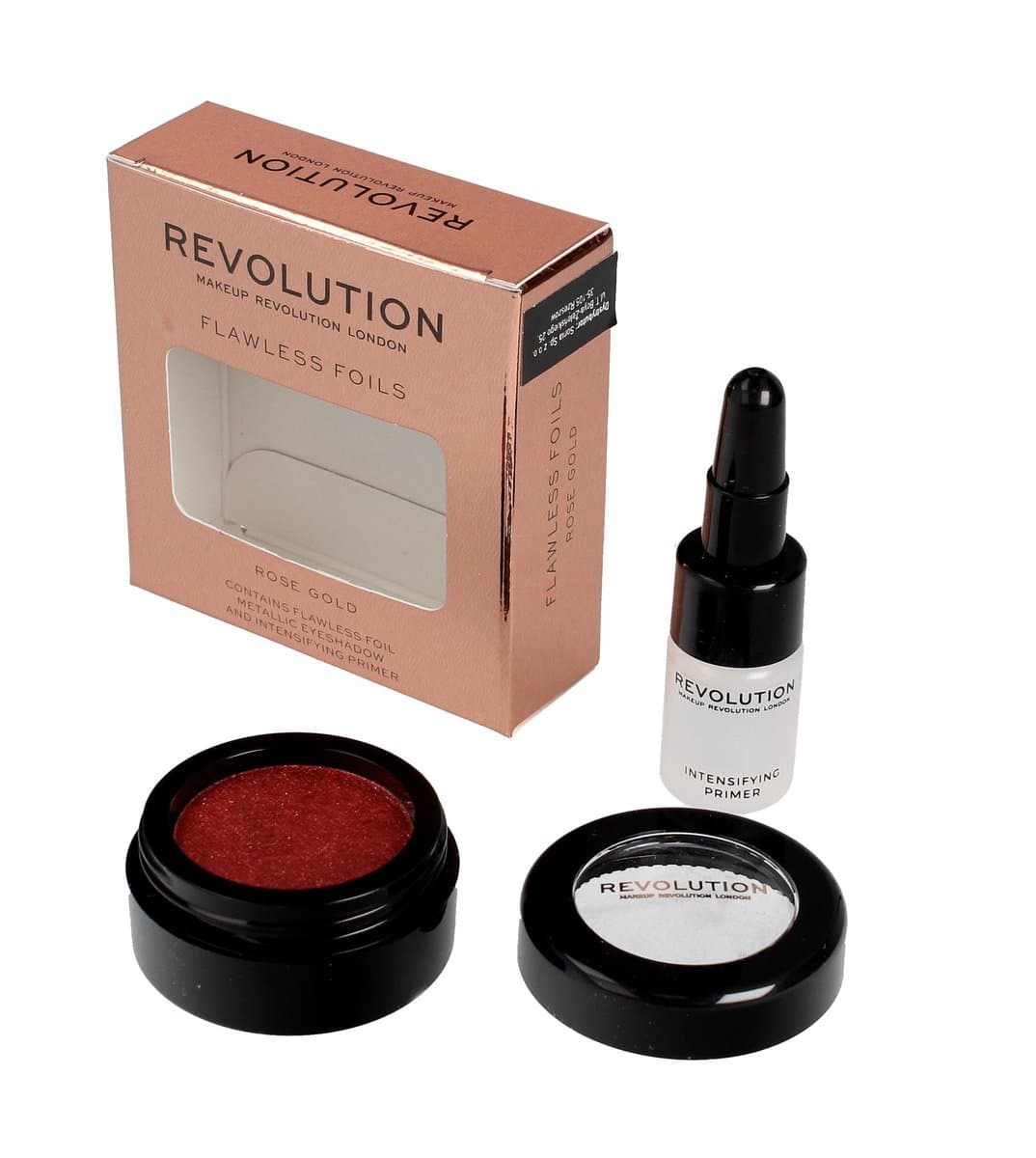 Flawless Foils Eyeshadow & Primer – metaliczny cień do powiek + baza Rose Gold