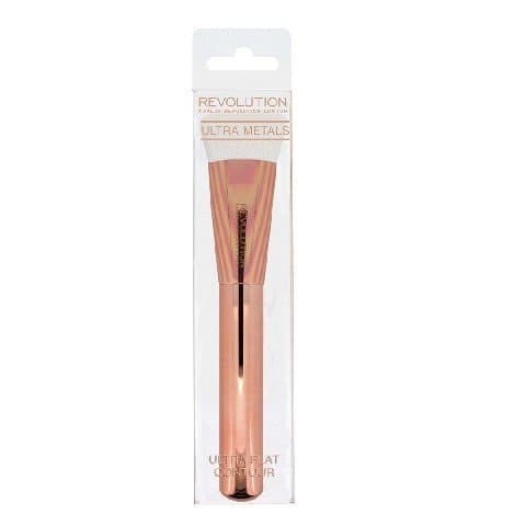 Makeup Revolution, Ultra Metals, pędzel do konturowania twarzy Flat Contour F304