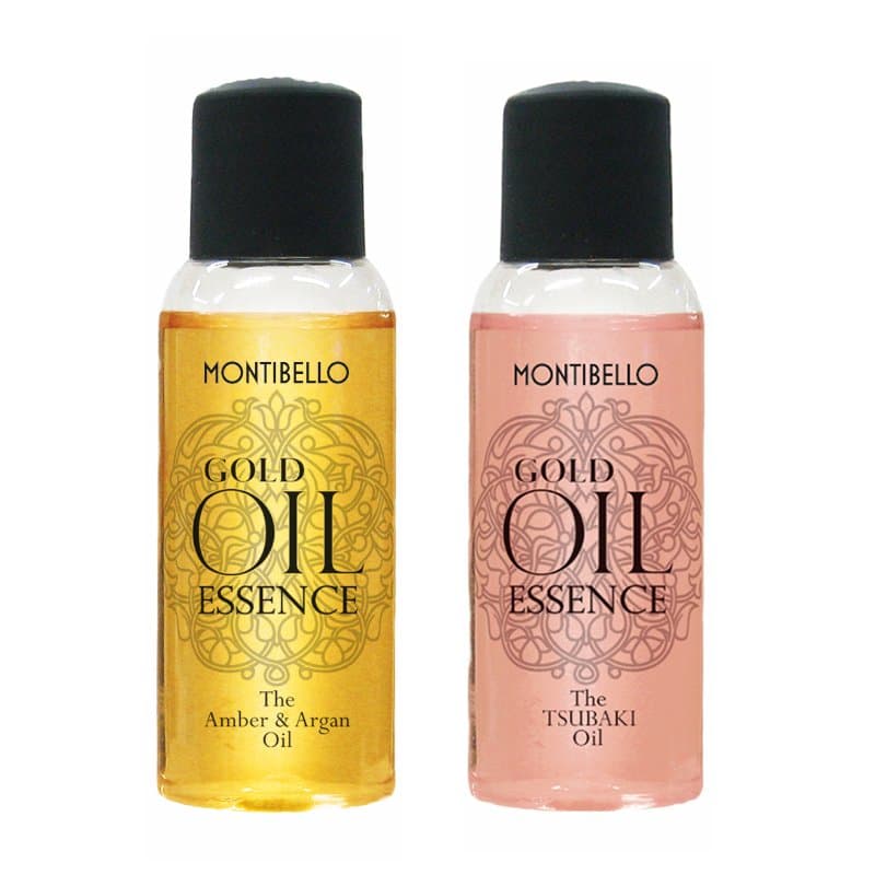 Gold Oil Essence Amber and Argan Oil + Montibello Gold Oil Essence Tsubaki Oil