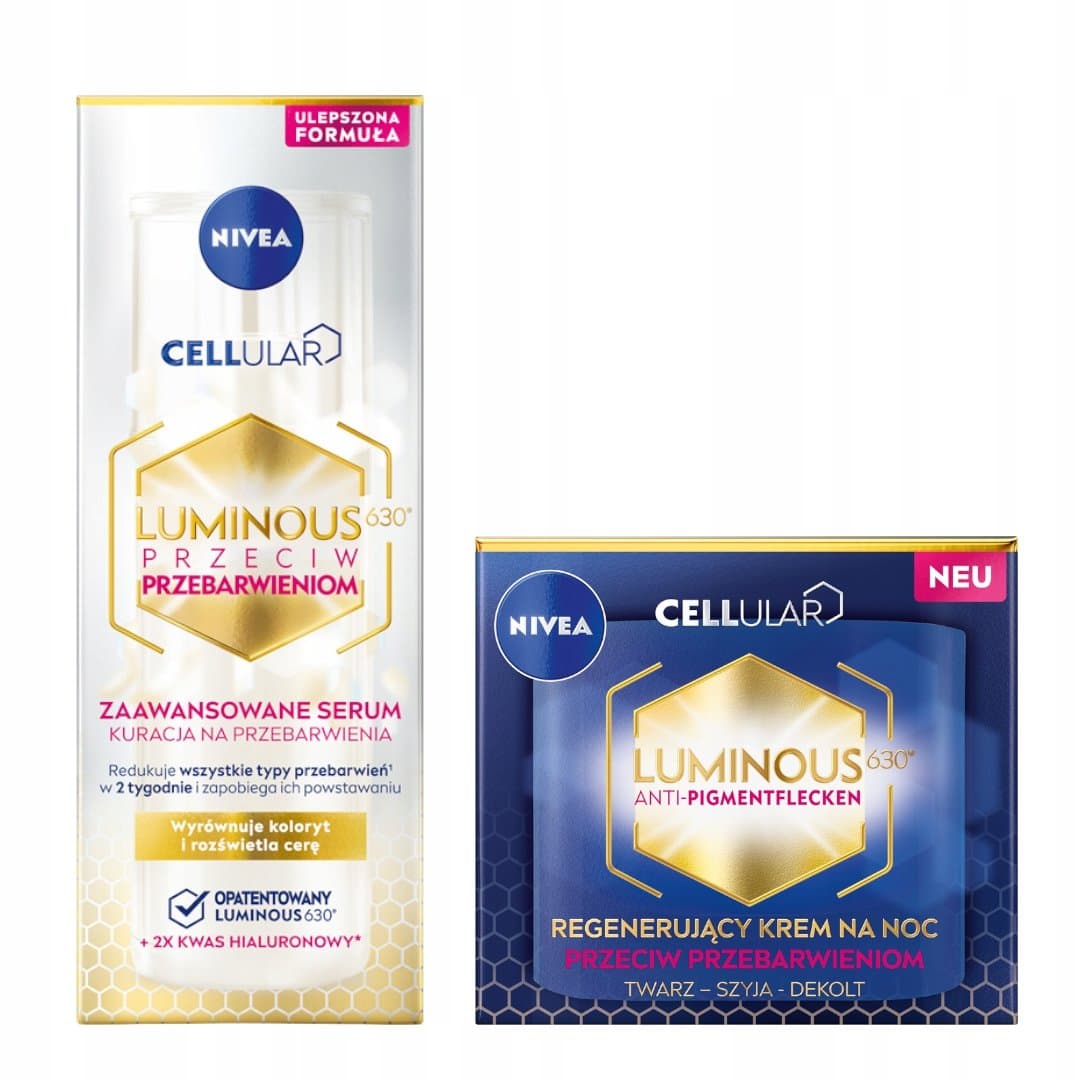 Cellular Luminous630 Krem na przebarwienia na noc + Serum na plamy