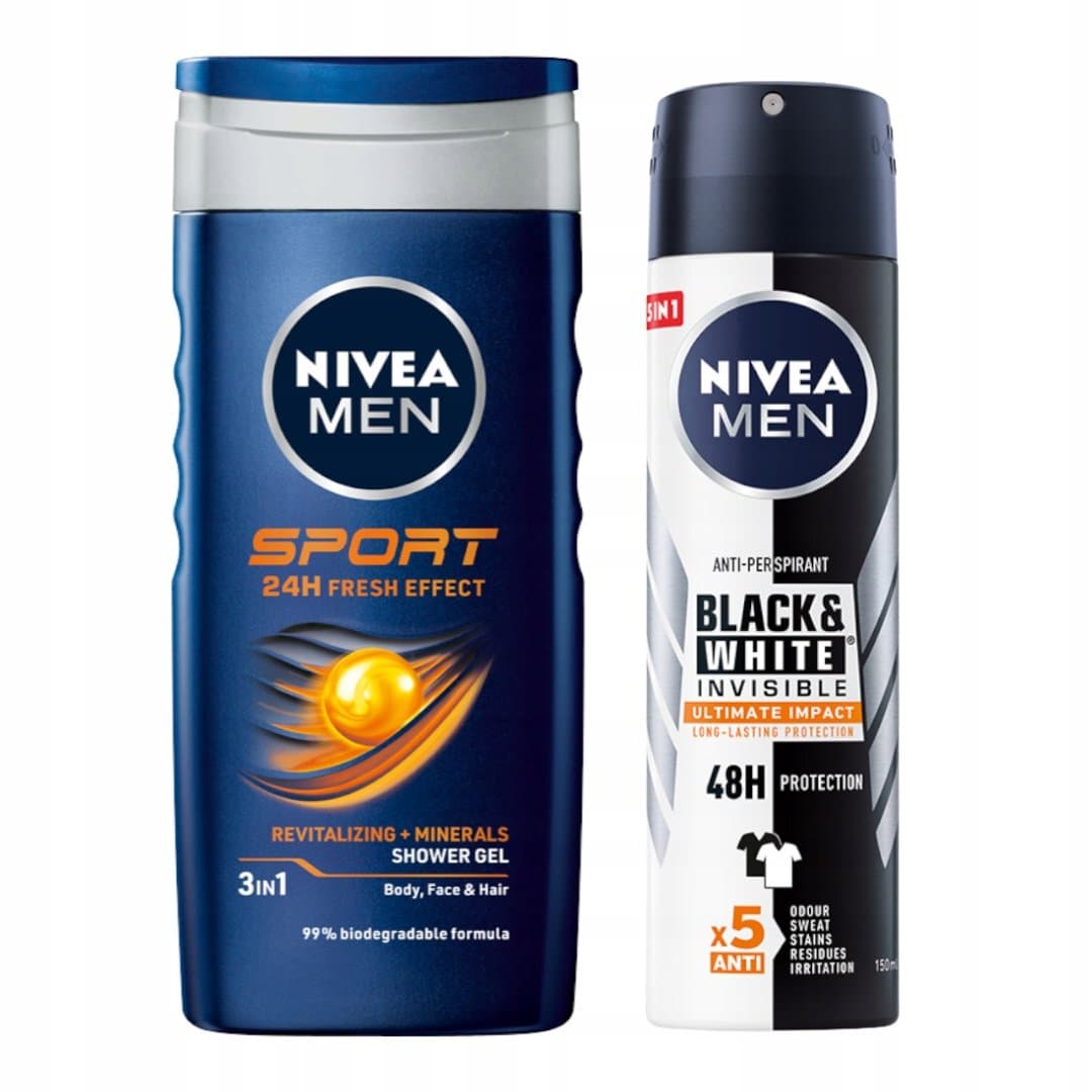 MEN zestaw żelu pod prysznic 3w1 i antyperspirantu w sprayu
