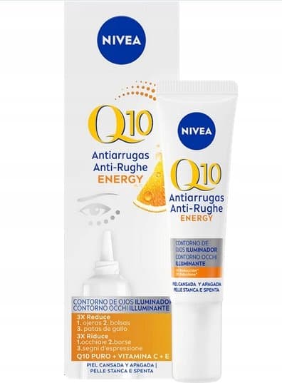 Q10 Energy przeciwzmarszczkowy krem pod oczy z witaminami C i E