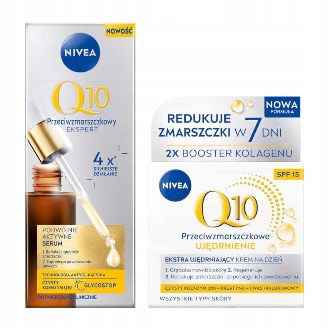 Q10 zestaw serum przeciwzmarszczkowego i kremu ujędrniającego