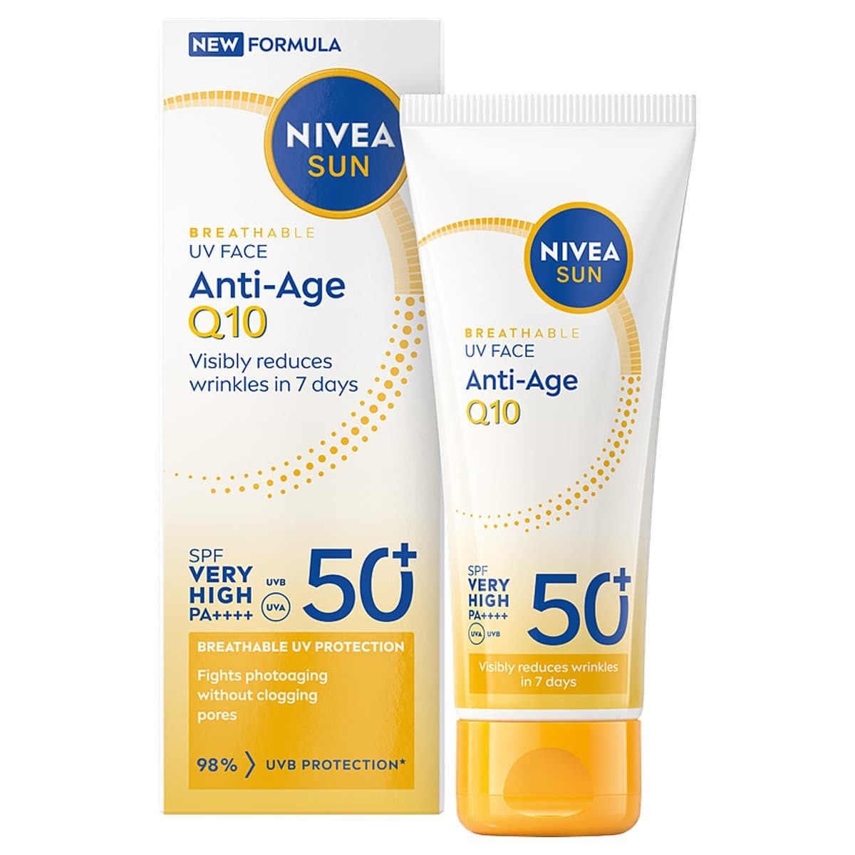 Sun UV Face Anti-Age Q10 przeciwzmarszczkowy krem do twarzy SPF 50