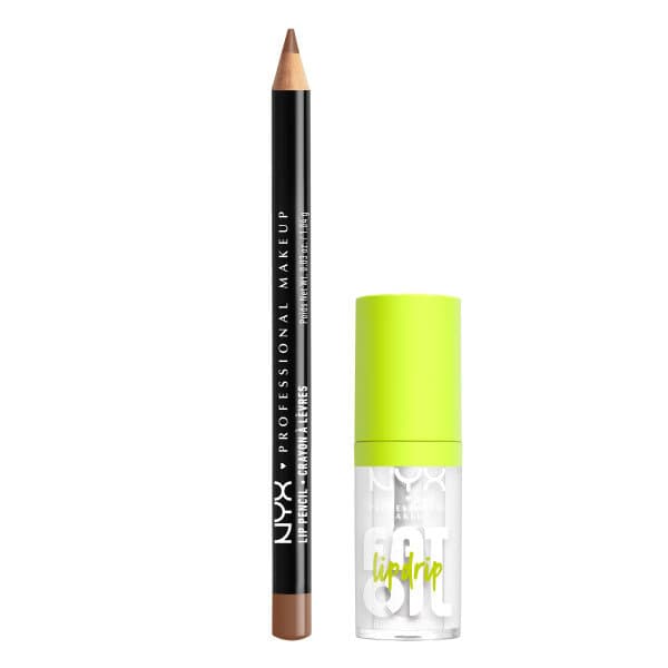 Slim Lip Pencil + Fat Oil Lip Drip Duo Kit – Nude Truffle + My Main