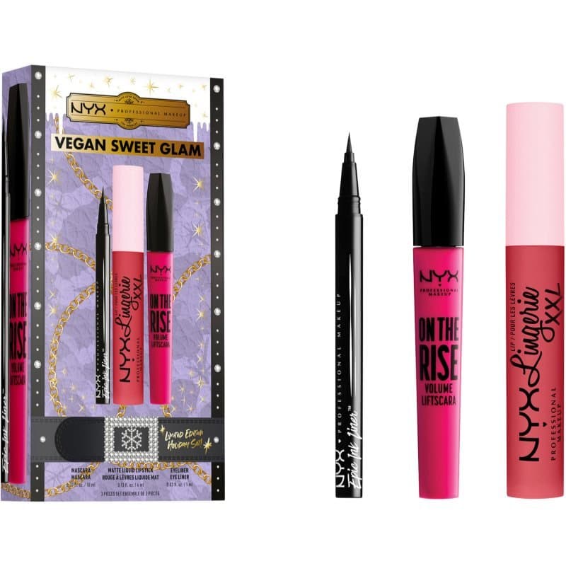 Zestaw prezentowy na Boże Narodzenie „Holiday Glam Look” Zestawy kosmetyków do makijażu 1 ct