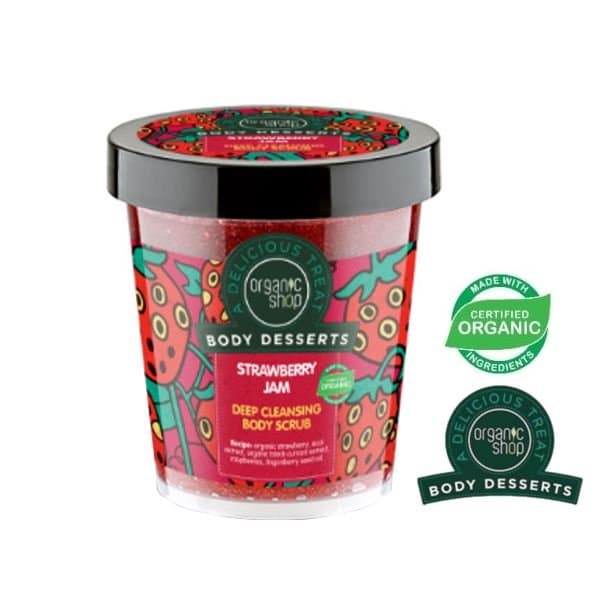 Shop, Body Desserts, scrub do ciała oczyszczający Strawberry Jam