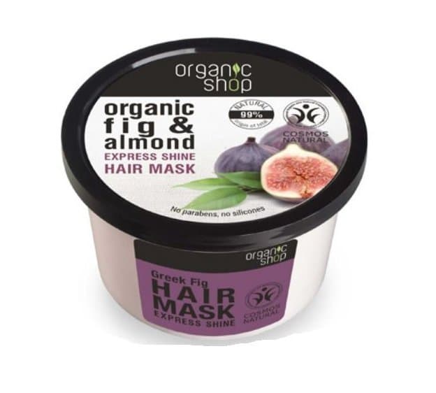Organic Fig & Rosehip maseczka pielęgnująca do nabłyszczania i zmiękczania włosów