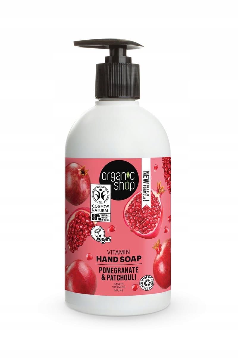 Pomegranate & Patchouli pielęgnujące mydło w płynie do rąk z dozownikiem