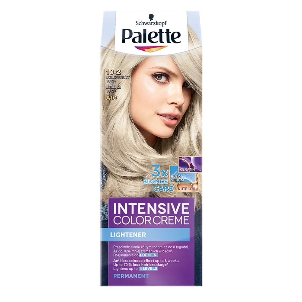 Palette Intensive Color Creme farba do włosów 10-2 Ultrapopielaty blond