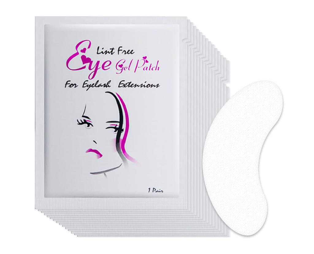 Płatki pod Oczy Eye Gel Patch, HydroGel, do Rzęs 50 par SREBRNO-RÓŻOWE