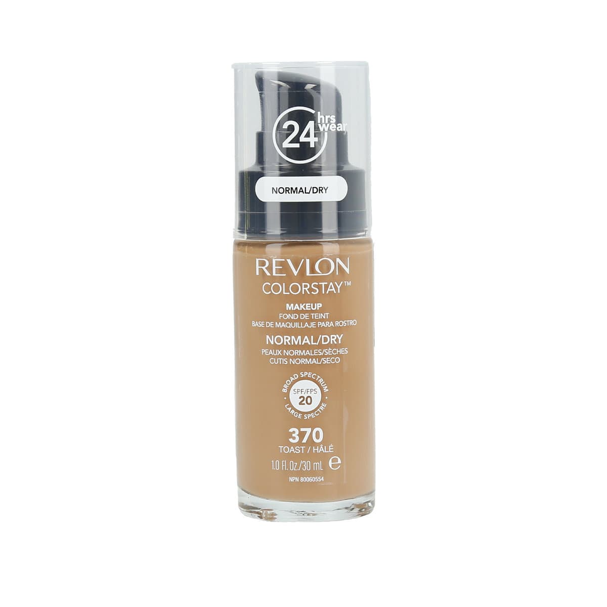 ColorStay, podkład z pompką do cery normalnej i suchej 370 Toast