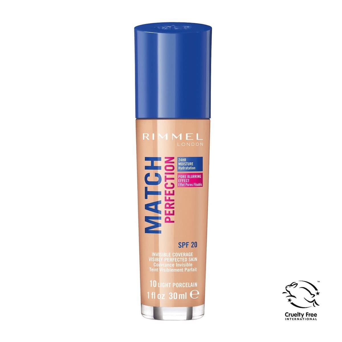 Rimmel Match Perfection podkład w płynie SPF 20 odcień 010 Ligh Porcelain