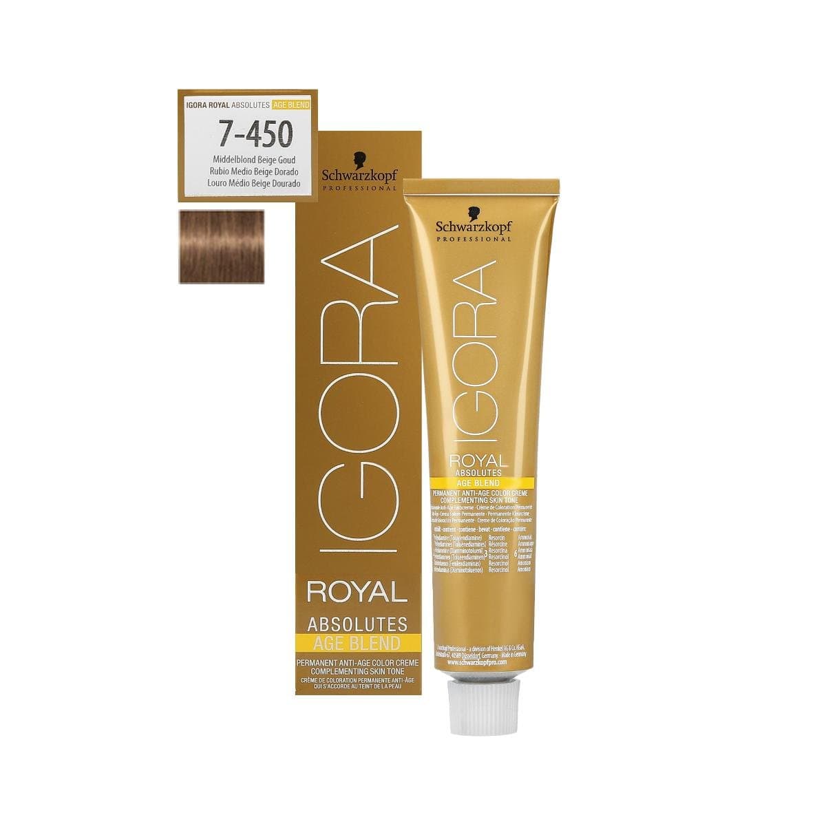 Professional, Igora Royal Absolutes, farba do włosów 7-450