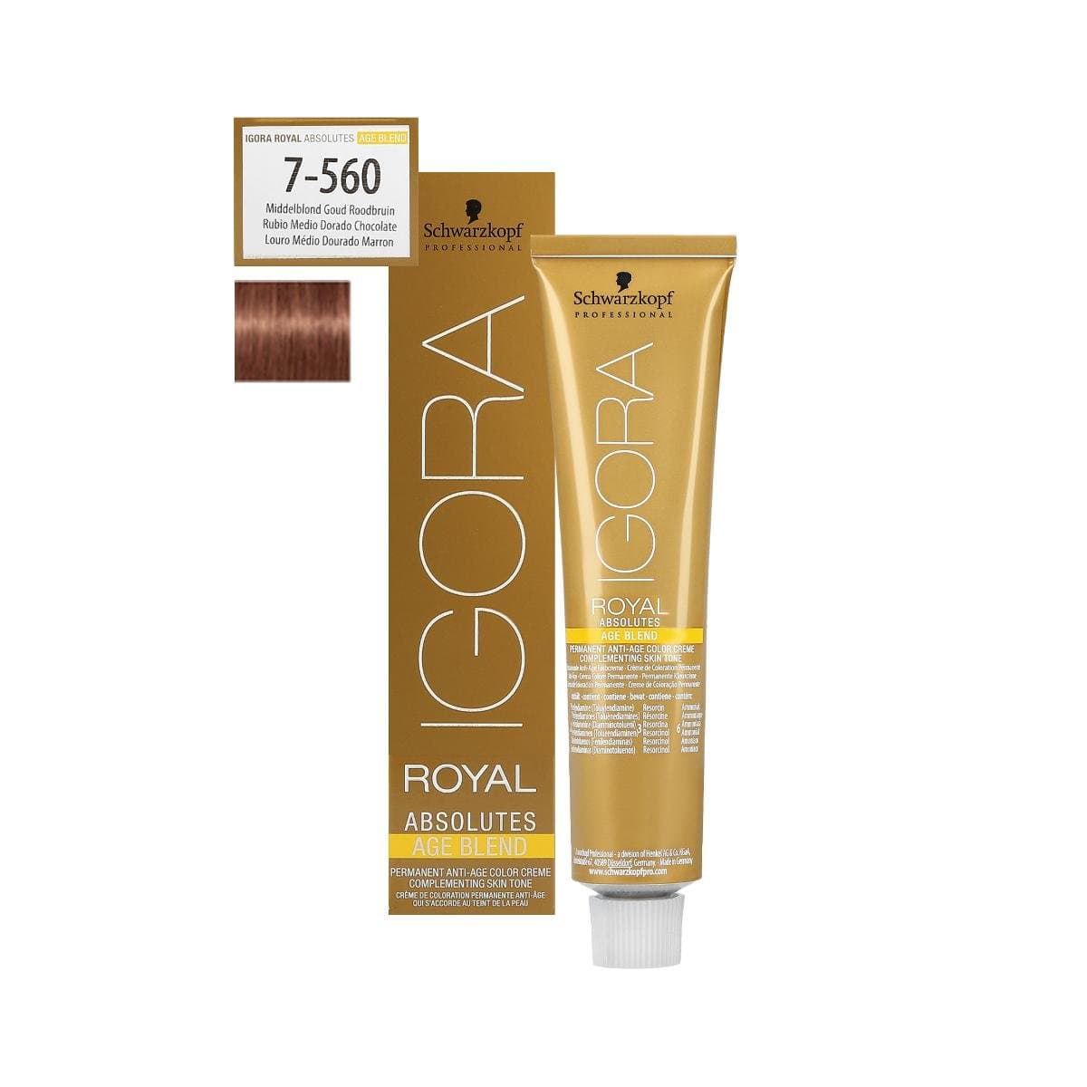 Professional, Igora Royal Absolutes, farba do włosów 7-560