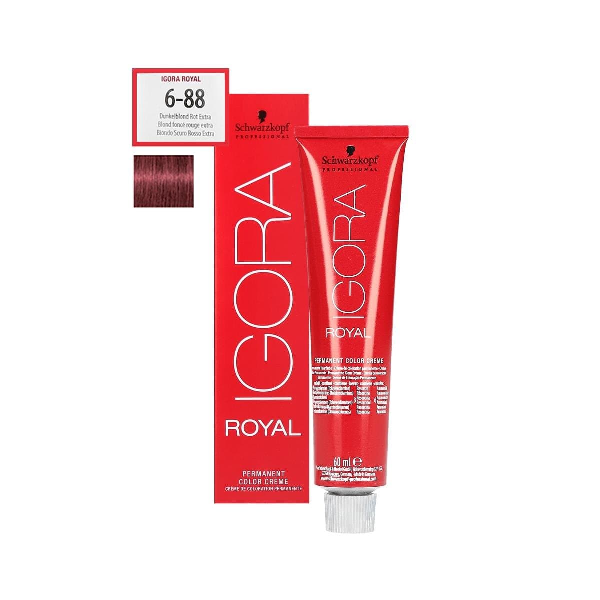 IGORA Royal farba do włosów odcień 6-88 Dark Blonde Red Extra