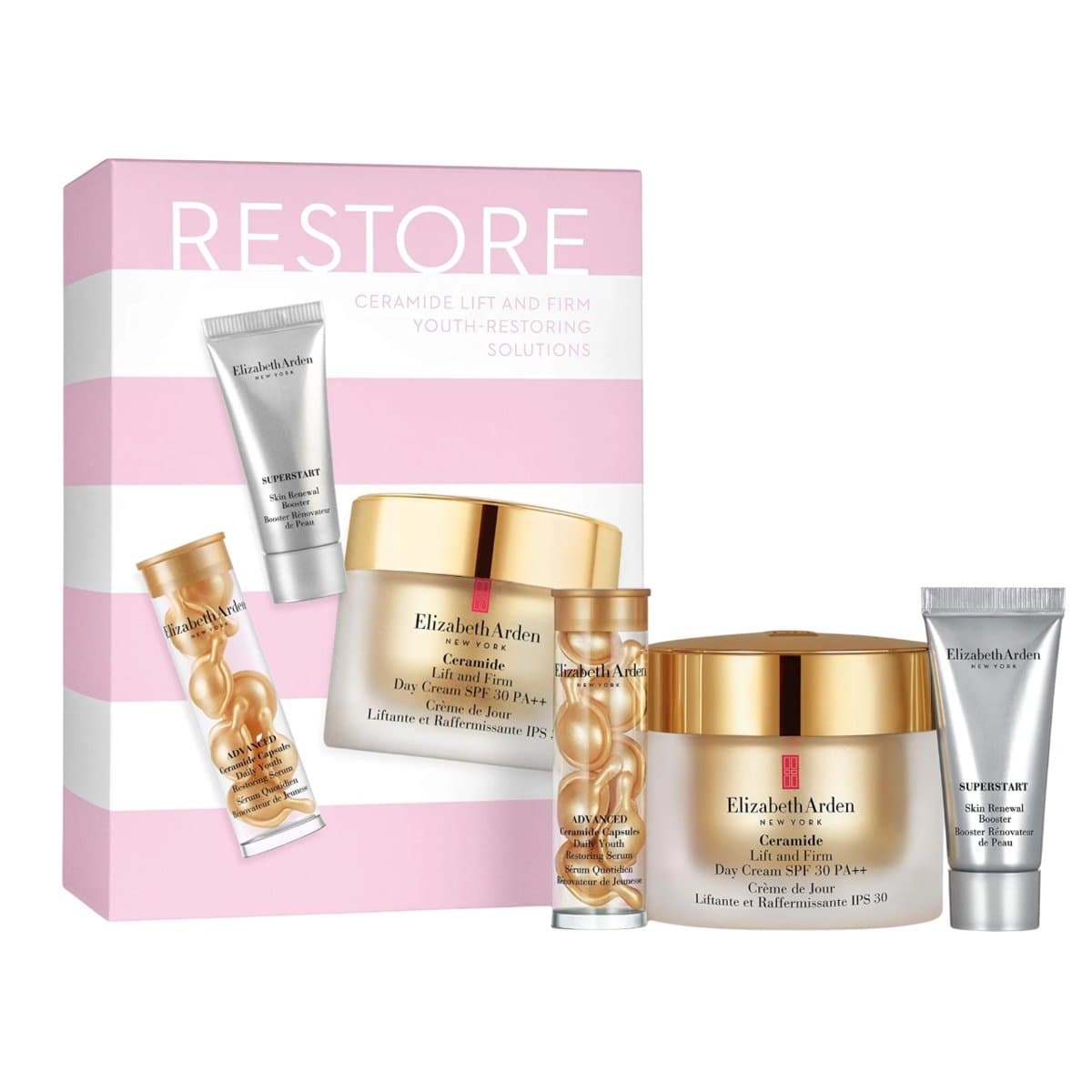 Ceramide — zestaw (serum Superstart 5 ml + krem Ceramide SPF 30 50 ml + serum Advanced Ceramide Capsules)