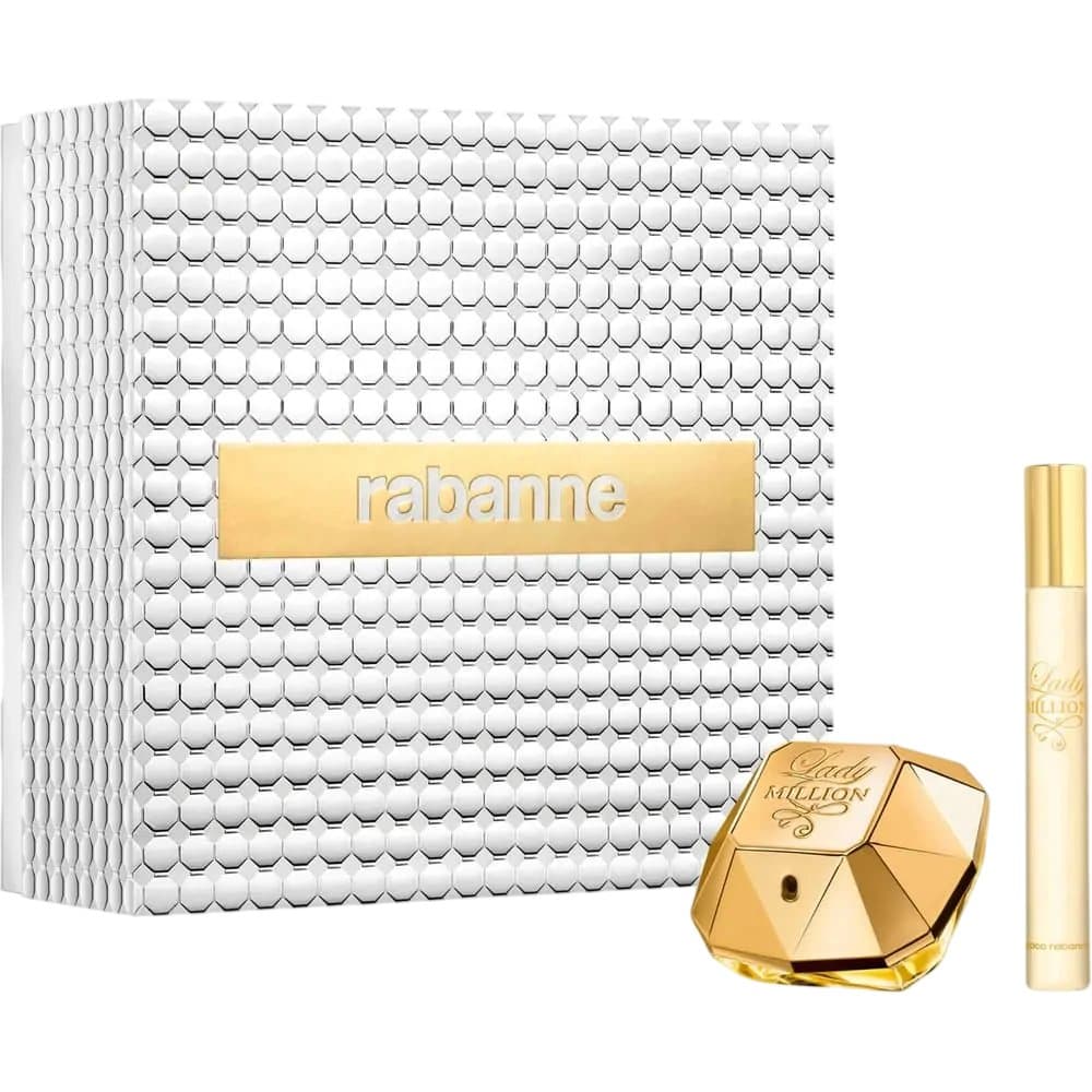 Rabanne Lady Million – zestaw woda perfumowana 10 ml + woda perfumowana 50 ml