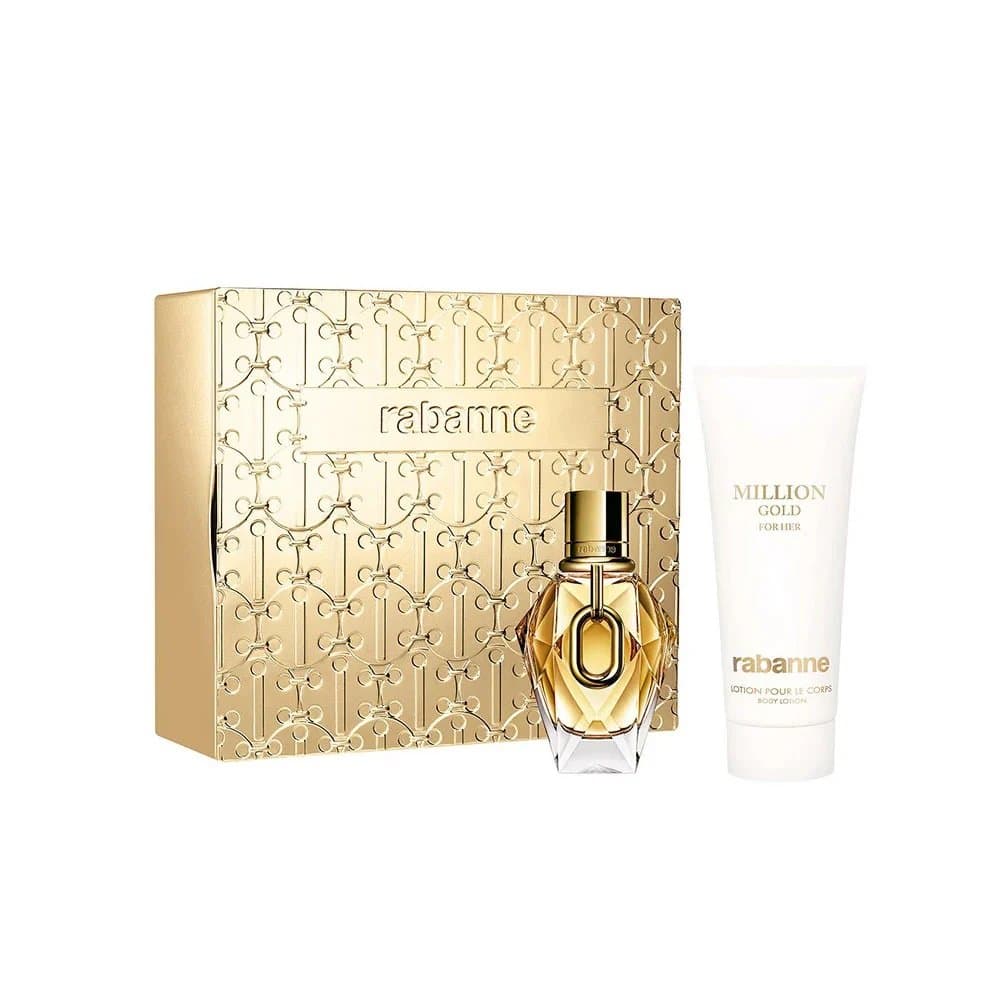Rabanne Million Gold – zestaw balsam do ciała 100 ml + woda perfumowana 50 ml