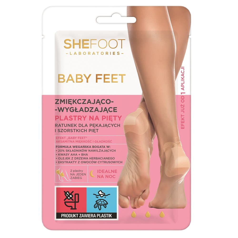 Baby Feet Zmiękczająco-wygładzające plastry na pięty