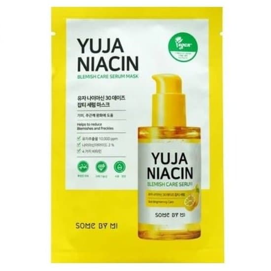 Yuja Niacin 30 Days Blemish Care Serum Mask — wcześniejsze opakowanie — maska w płachcie