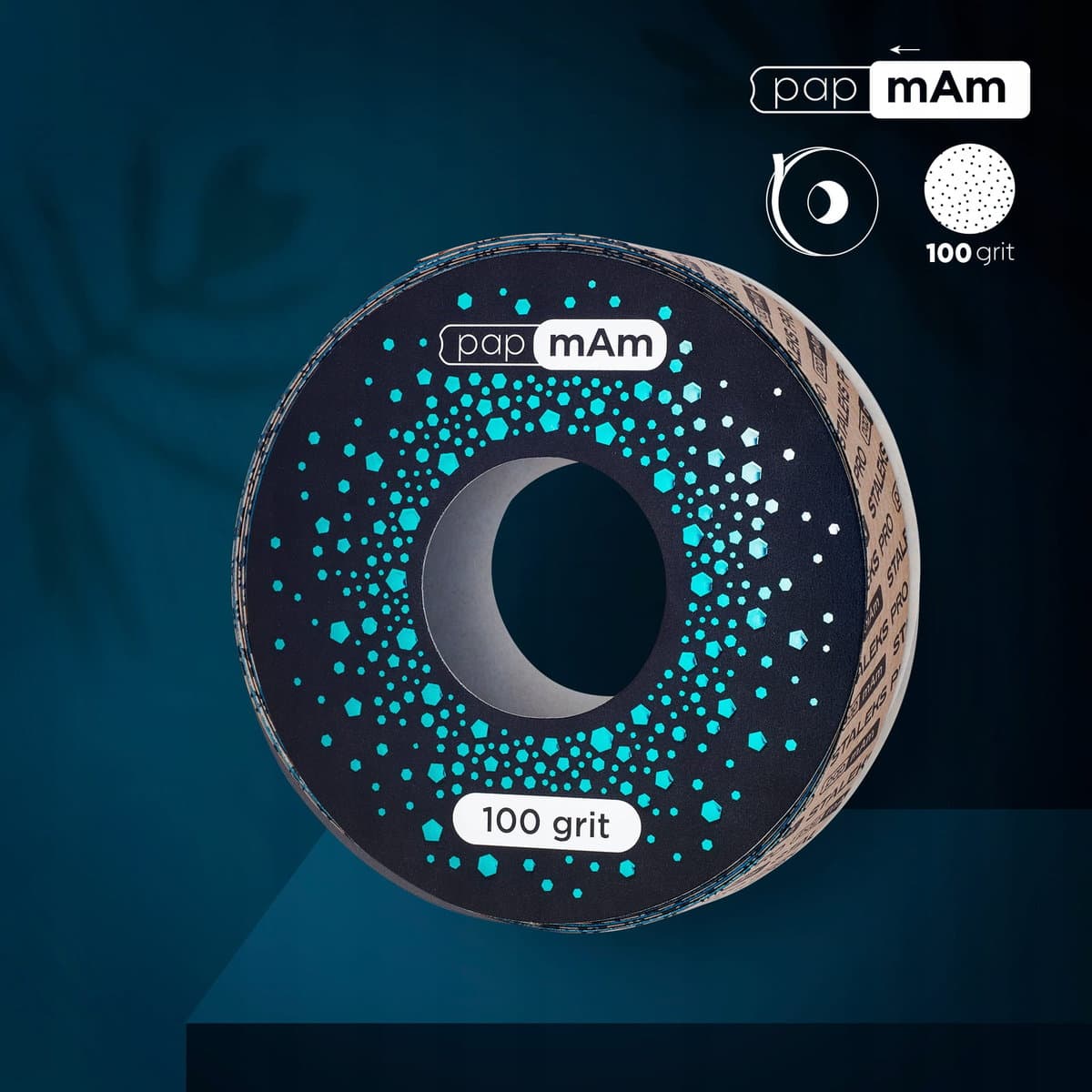 Bobbi Nail papmAm wymienna taśma ścierna do szpuli w pudełku ATSCLUX-100, gradacja 100, 6
