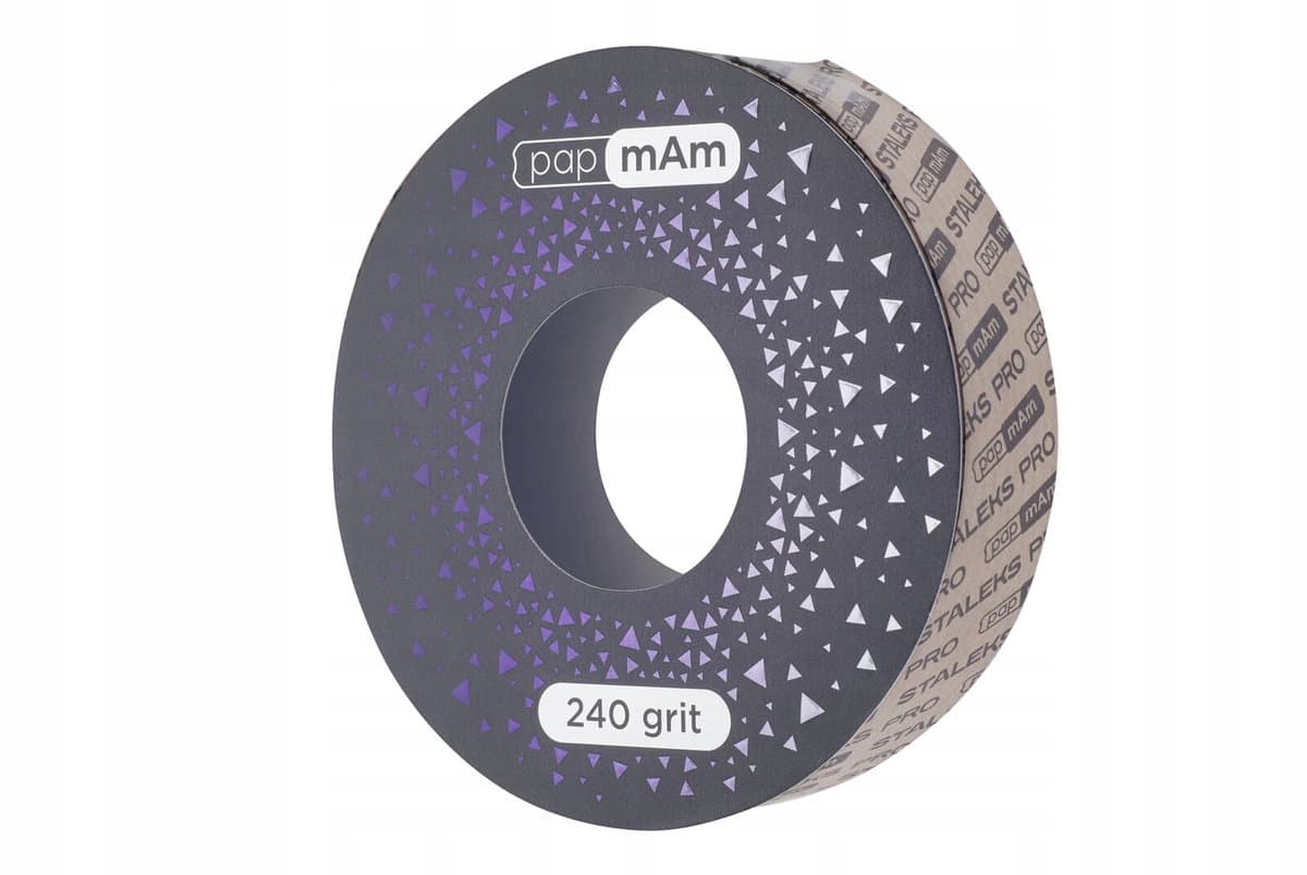 Bobbi Nail papmAm wymienna taśma ścierna do szpuli w pudełku ATSCLUX-240, gradacja 240, 6