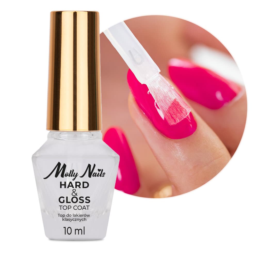 Hard&Gloss Top Coat Clear — top do paznokci