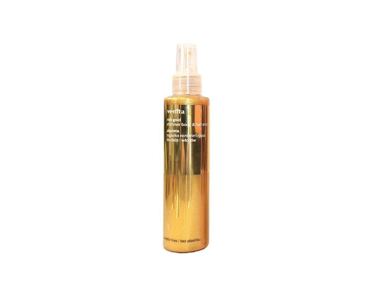 Trendy Glow Shimmer Rich Gold — rozświetlająca mgiełka do ciała
