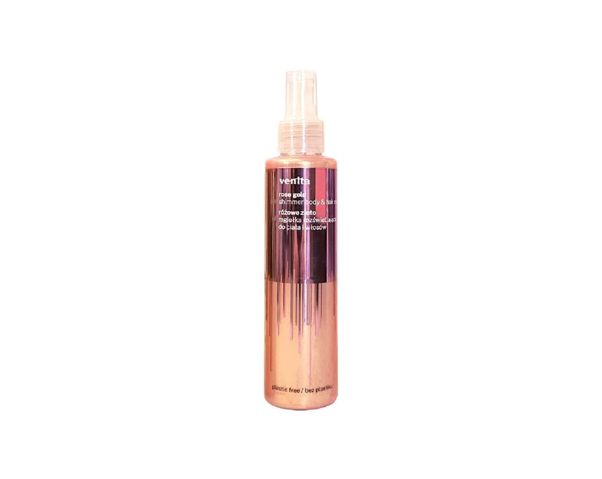 Trendy Glow Shimmer Rose Gold — rozświetlająca mgiełka do ciała