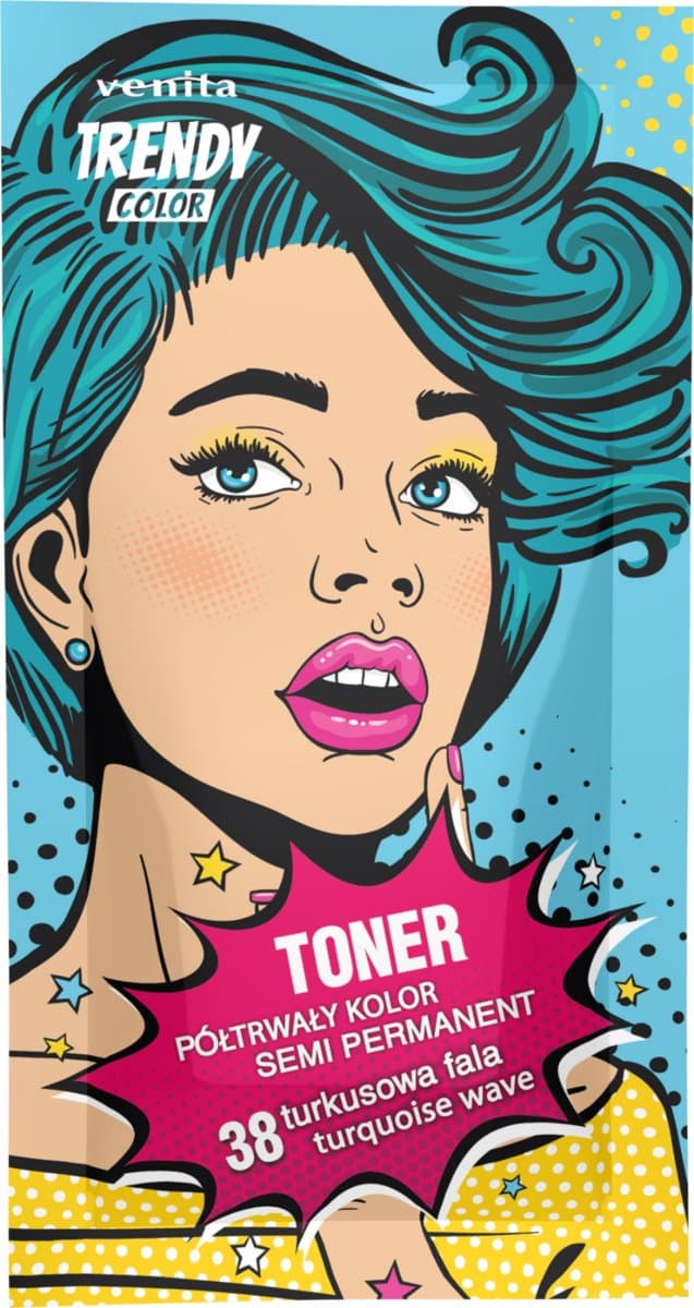 Trendy Color toner w saszetce 38 Turkusowa Fala