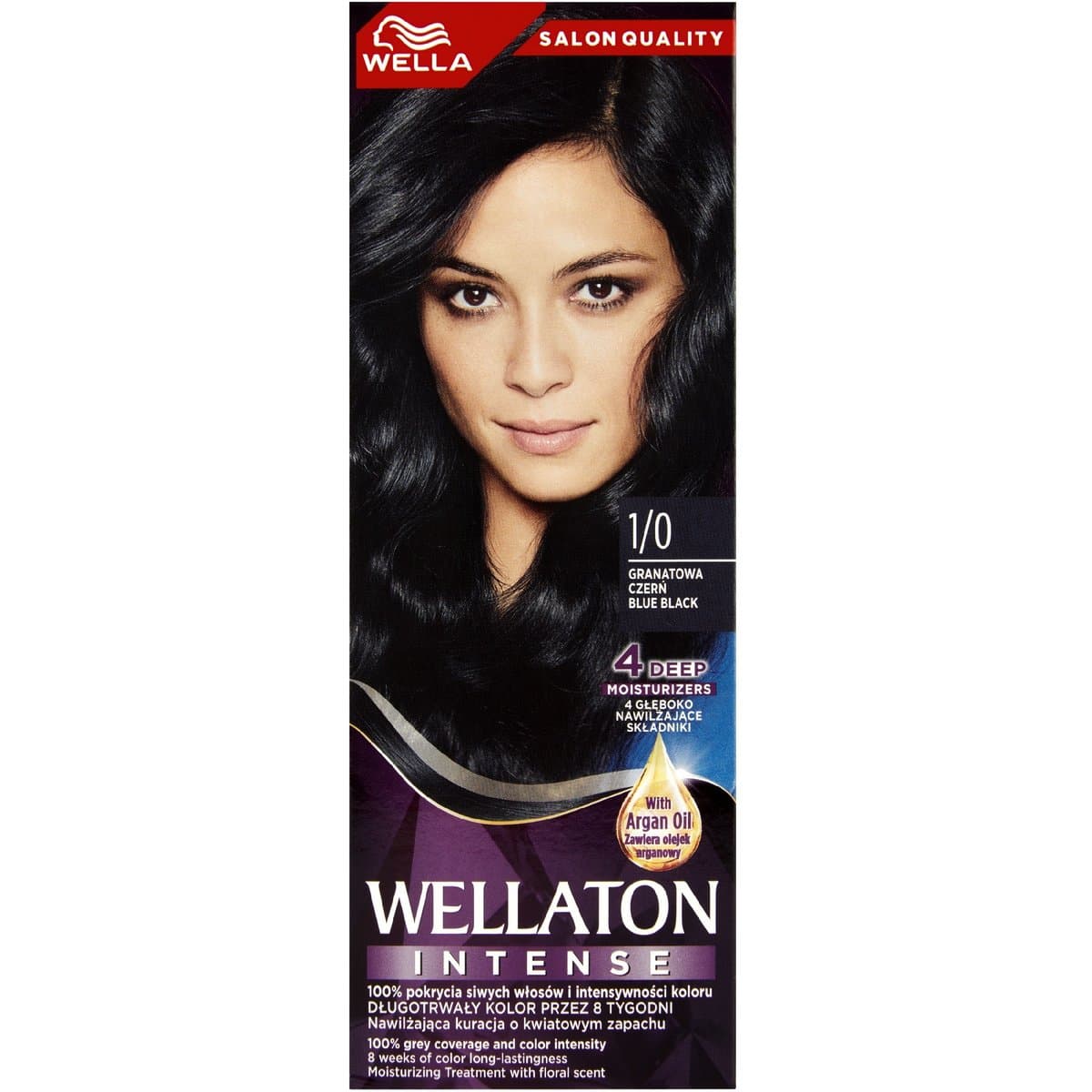 Wellaton Intense farba do włosów 1/0 Granatowa czerń