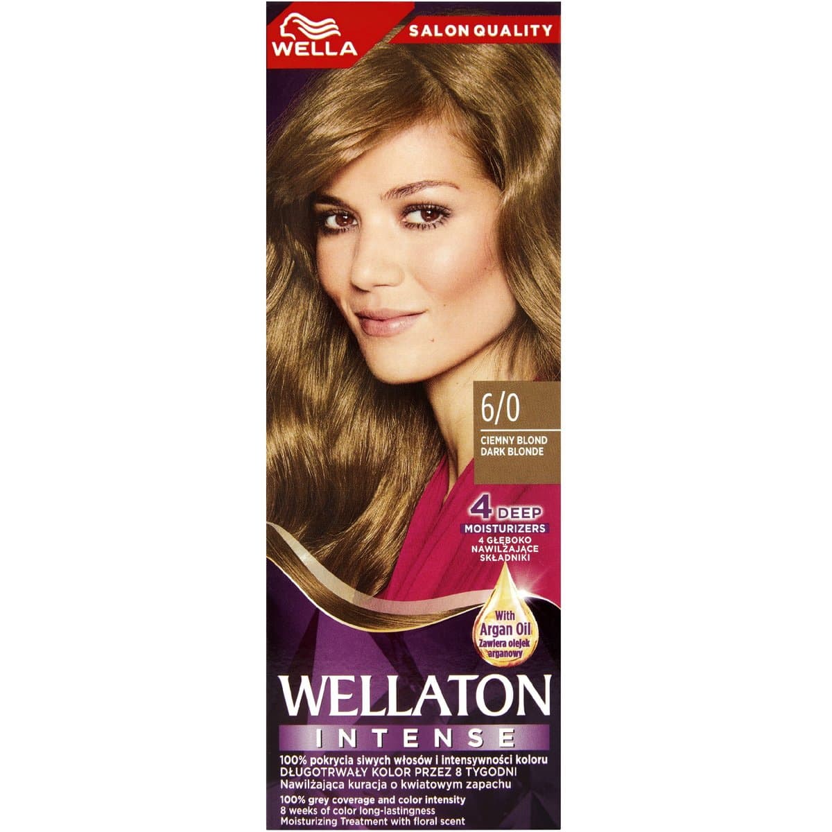 Wellaton Intense farba do włosów 6/0 Ciemny blond