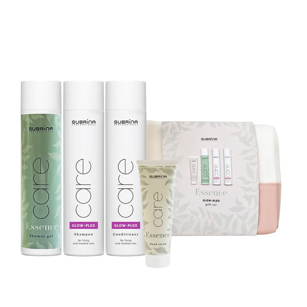 Care Essence & Glow-Plex zestaw do ciała i włosów z kosmetyczką