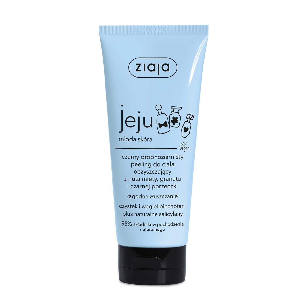 Jeju Peeling Czarny Drobnoziarnisty