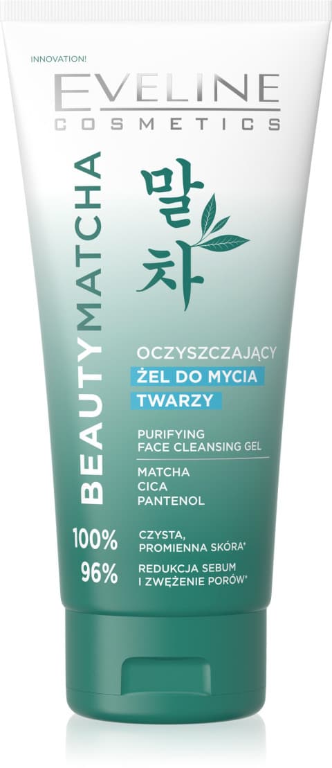 Beauty Matcha oczyszczający żel do mycia twarzy z matchą