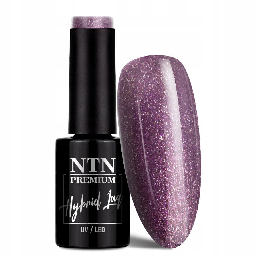 Uptown Girl lakier hybrydowy nr 19 – fioletowy brokat, wydanie