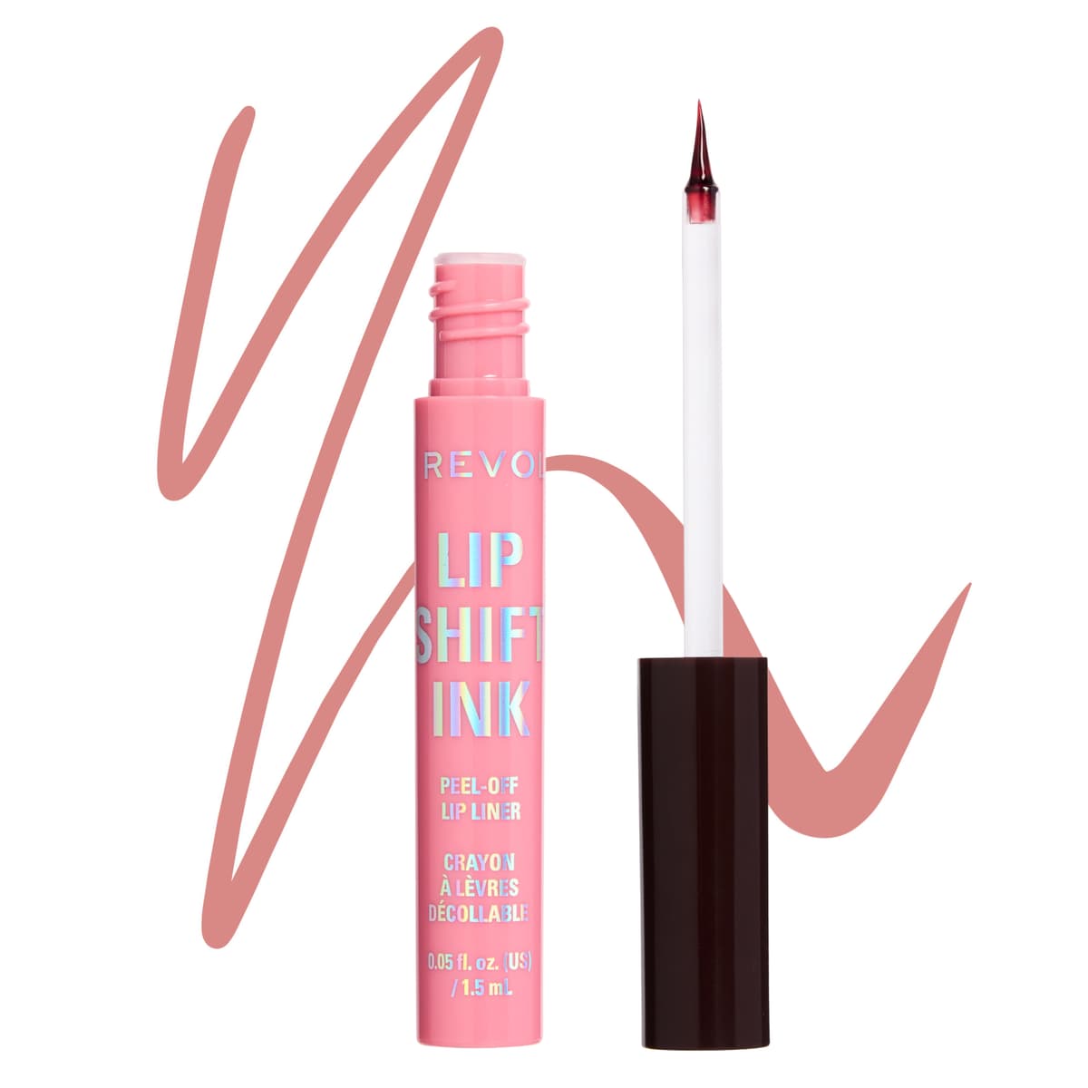 Revolution Lip Shift Ink Peel Off Lipliner Stain Blush Nude