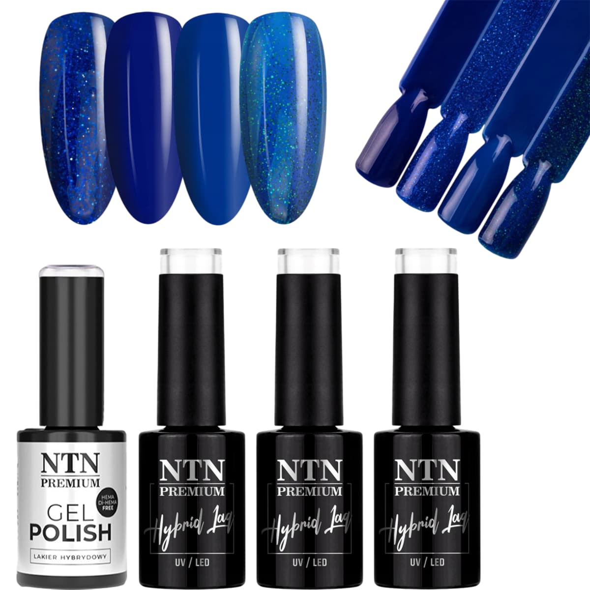 Midnight Blue – zestaw czterech lakierów