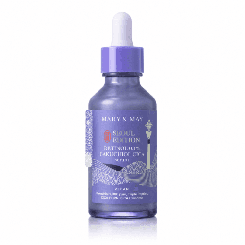Vegan Retinol 0,1% Bakuchiol Cica Serum Seoul Edition - Serum przeciwstarzeniowe z retinolem