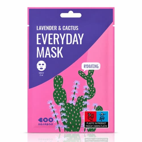 Lavender & Cactus Everyday Mask - Kojąco-nawilżająca maska w płachcie z ekstraktem z lawendy i opuncji