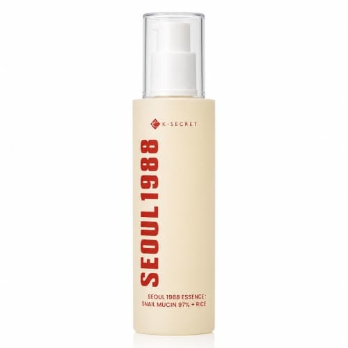 SEOUL 1988 Essence: Snail Mucin 97% + Rice - Łagodząca esencja z filtratem ze śluzu ślimaka i ryżem