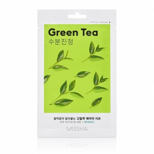 Airy Fit Sheet Mask Green Tea - Maska w płachcie z ekstraktem z zielonej herbaty