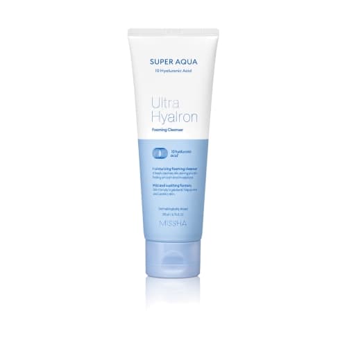 Super Aqua Ultra Hyalron Foaming Cleanser - Pianka oczyszczająca z kwasem hialuronowym