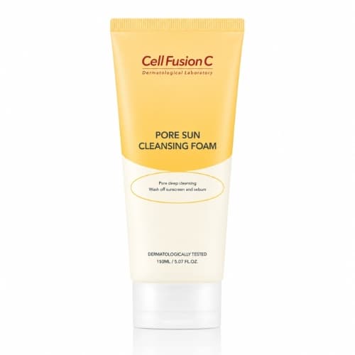 Pore Sun Cleansing Foam - Pianka do oczyszczania twarzy z filtrów przeciwsłonecznych