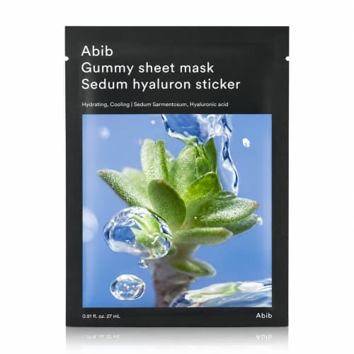 Gummy Sheet Mask Sedum Hyaluron Sticker - Nawilżająca maseczka do twarzy